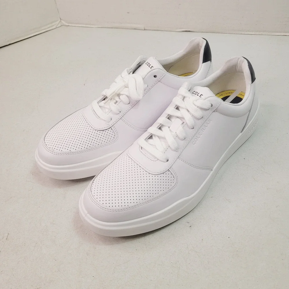 Cole Haan Grand Crosscourt Sneakers Mens 9.5 White Leather Low Top Shoes - Picture 11 of 11